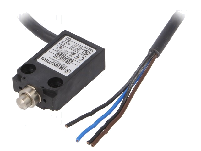 Eindschakelaar; NO + NC; 10A; max.240VAC; kabel 1 m; IP67 Eindschakelaar; NO + NC; 10A; max.240VAC; kabel 1 m; IP67